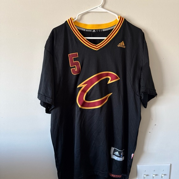 Adidas Black and Gold Men's Jersey